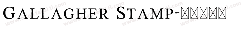 Gallagher Stamp字体转换